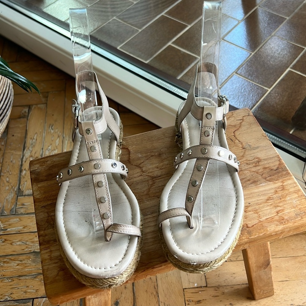 Via Spiga Lada studded espadrille sandals 6.5